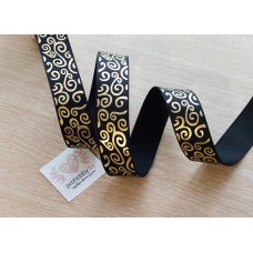 Лента репсовая 25 мм "Узор"